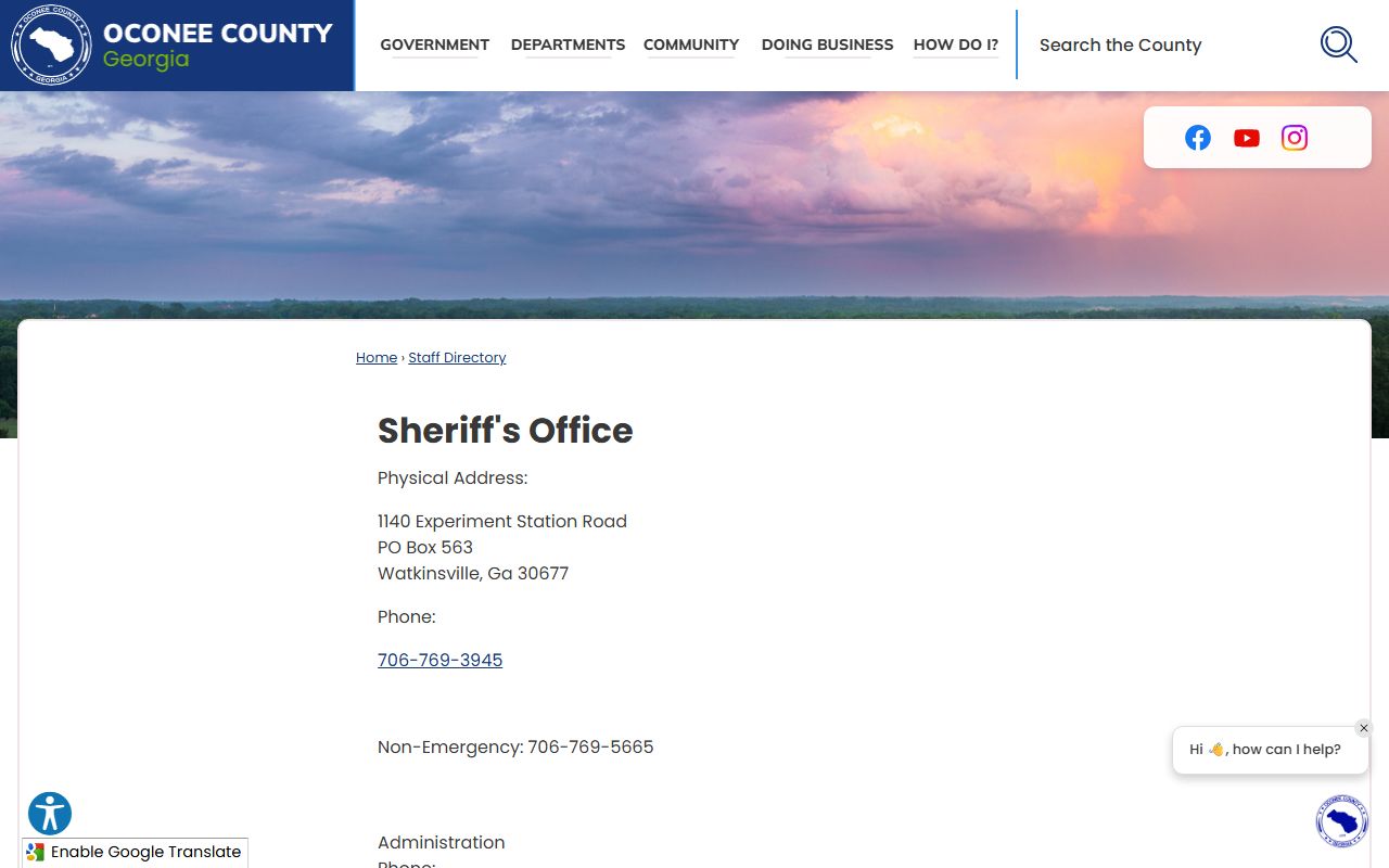 Oconee County arrest records sheriff directory source