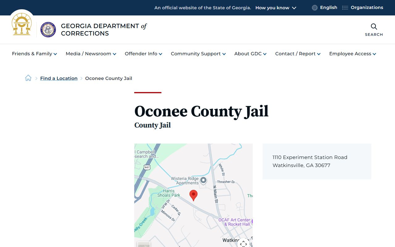 Oconee County criminal court records GDC Oconee County Jail source