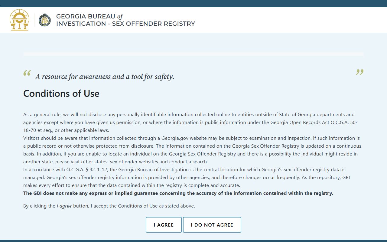Oconee County criminal court records official GBI registry portal